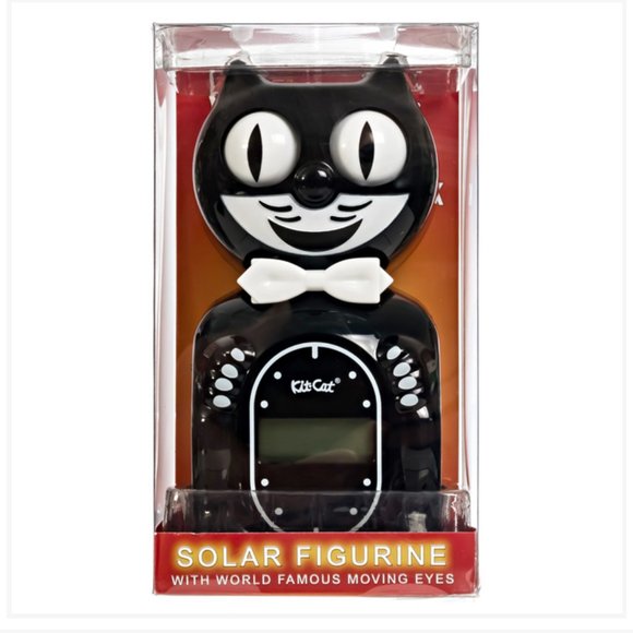 Solar Powered Kit-Cat clock Digital Alarm Klock Classic Black - Picture 4 of 7